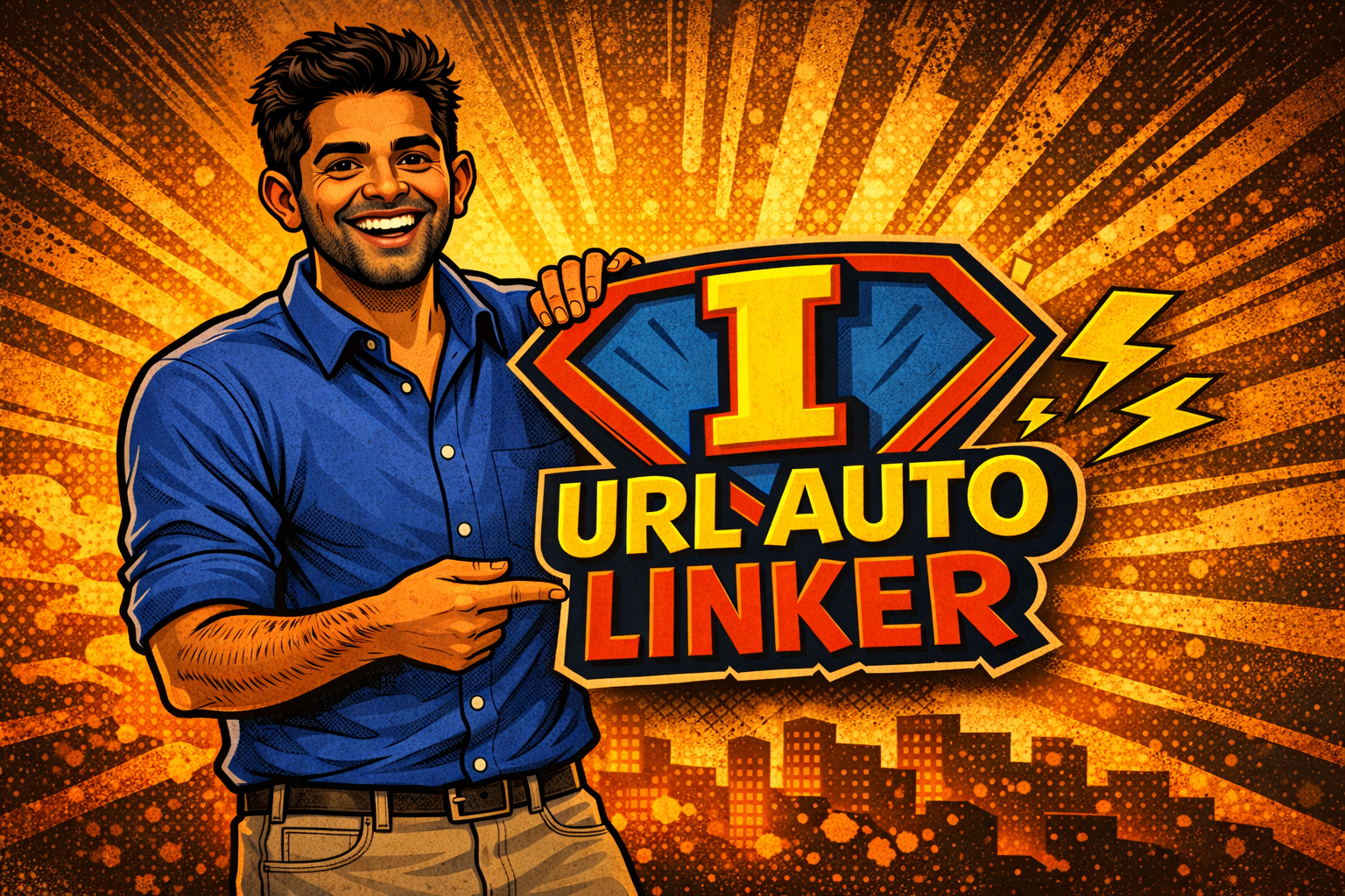 Comic-style illustration